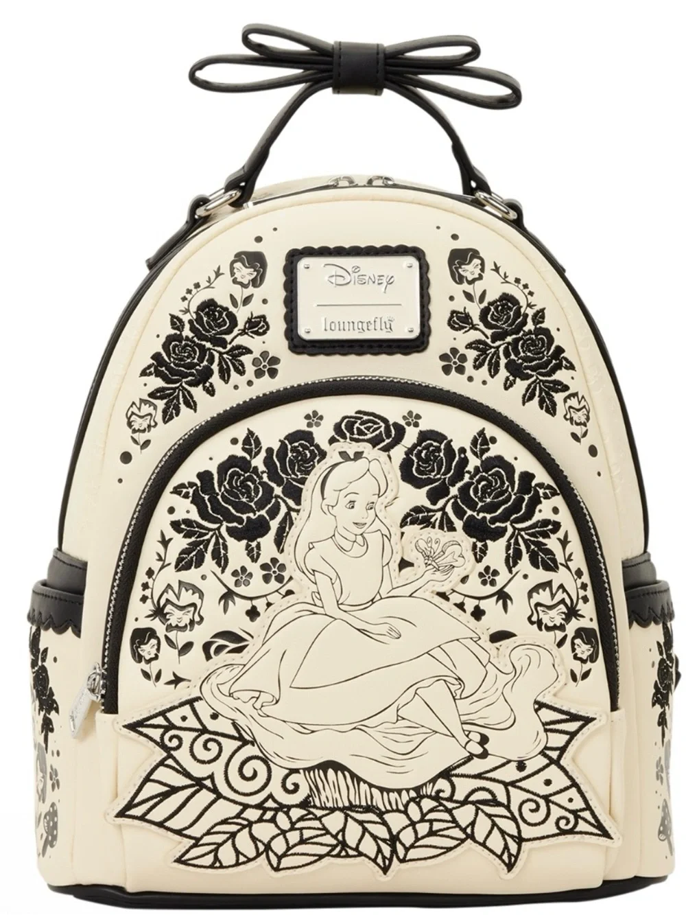 New Loungefly Disney Floral Alice Mini Backpack